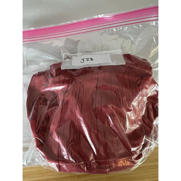 Gap Women's S Red Midi Maxi Dress Pleated Cami Sundress Side Slit Cinch Waist - Picture 16 of 16